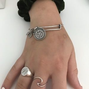 Super cute silver Alex and Ani bracelet!!